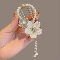 glimm Tulip Flower Shaped for juda ponytale Hair Claw Korean Style Feminine Minimal Hair Claw set of 1