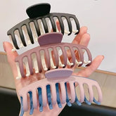 glimm Dual Color Big Claw Clips for Women – Large Korean Hair Clutcher Combo (Random Colors) set of 3