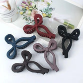 Glimm Big Hair Claw Clips for Women – 6-Pack Matte Bow Claws, Non-Slip Grip & Strong Hold for Styling