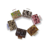 glimm 3Pcs Square Acrylic Hair Claw Clips – Stylish Acetate Hairpins for Girls & Women (random color)