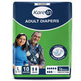 Kare In KareMed Adult Diaper Large ,Waist Size 101-139cm (40"-55") ,10 Pcs