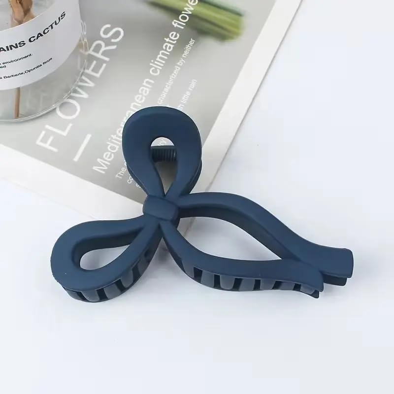 Glimm Big Hair Claw Clips for Women – 6-Pack Matte Bow Claws, Non-Slip Grip & Strong Hold for Styling