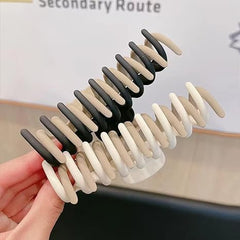 glimm Dual Color Big Claw Clips for Women – Large Korean Hair Clutcher Combo (Random Colors) set of 3