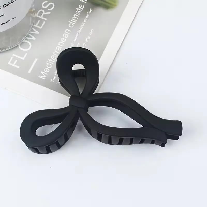 Glimm Big Hair Claw Clips for Women – 6-Pack Matte Bow Claws, Non-Slip Grip & Strong Hold for Styling