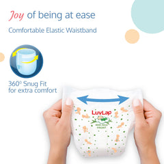 LuvLap Diaper Pants Small (SM) 4 to 8Kg, Super Jumbo Pack (78 Count x 2 = 156 Count), Baby Diaper Pants, with Aloe Vera Lotion for rash protection, with upto 12 Hour protection