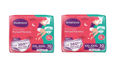 Evereve Period Panty For Girls & Women, (XXL-XXXL), 20 Pcs, 360 Degree Coverage, 0% Leaks, High Absorbency For Heavy Flow, Maternity Delivery Pads, Postpartum & Overnight Protection, Disposable Panty
