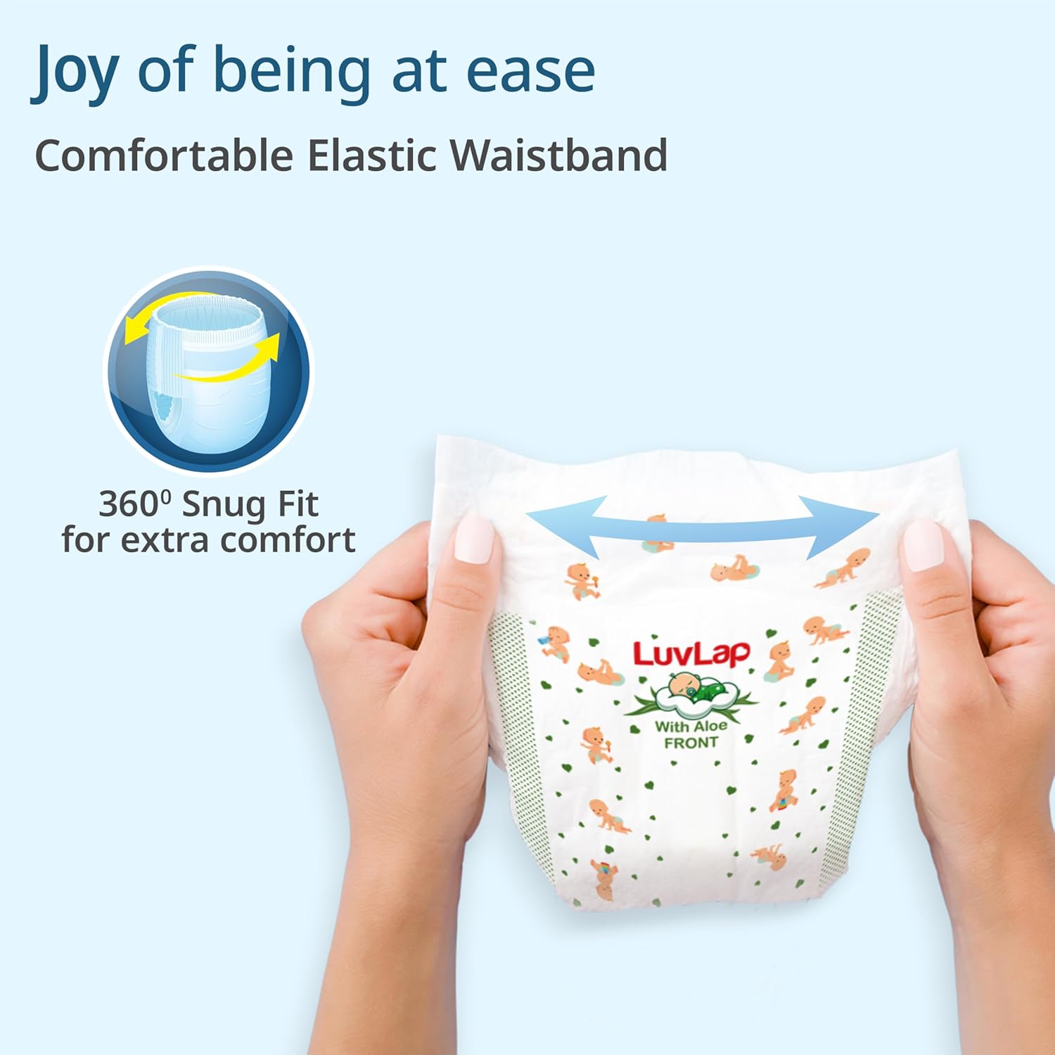 LuvLap Pant Style Baby Diapers, X-Large (XL), 54 Count, For babies of Upto 12-17Kg with Aloe Vera Lotion for rash protection, with upto 12hr protection, Diapers