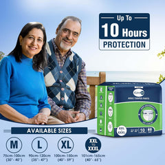 KareIn Classic Adult Diaper Pants, XXL-XXXL, 101-165 Cm (40"- 65"), 30 Count, Unisex, Leakproof, Elastic Waist, Wetness Indicator